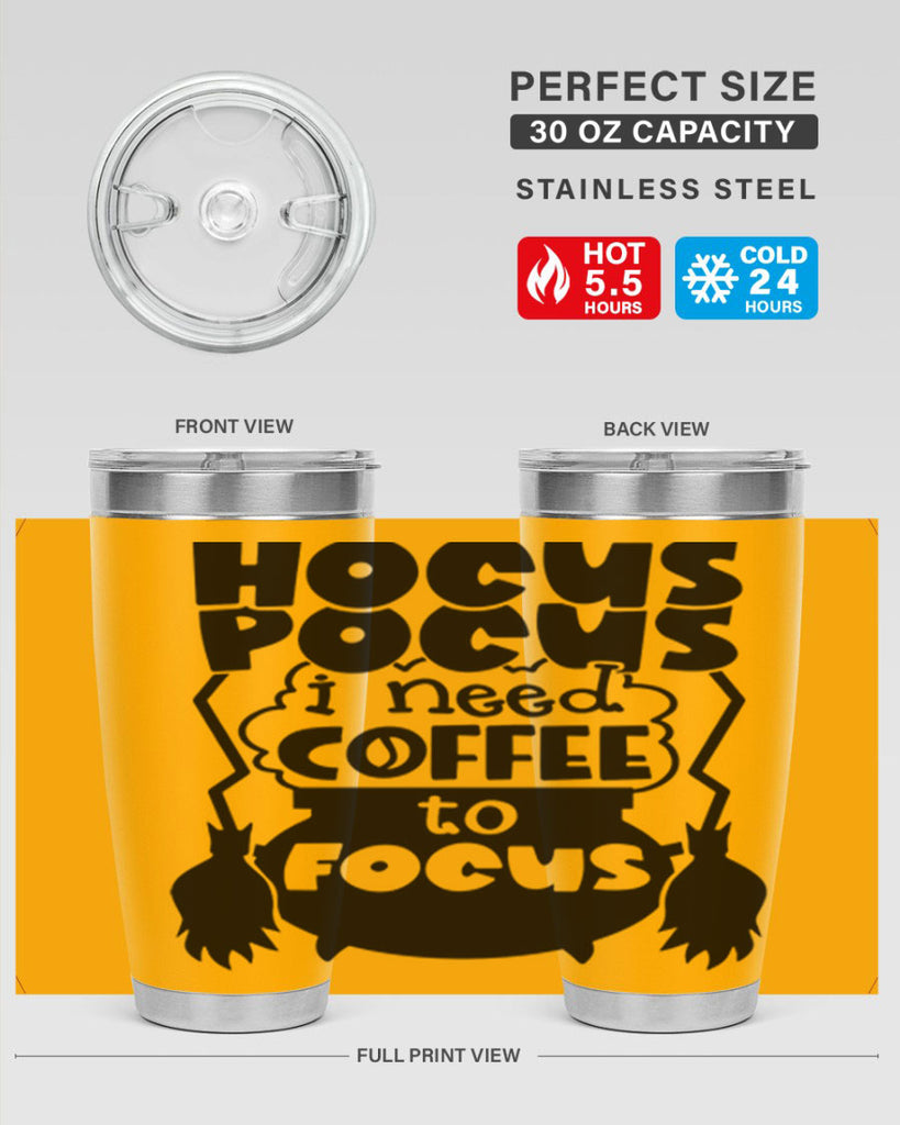hocus pocus i nees coffee to focus 58#- halloween- Tumbler