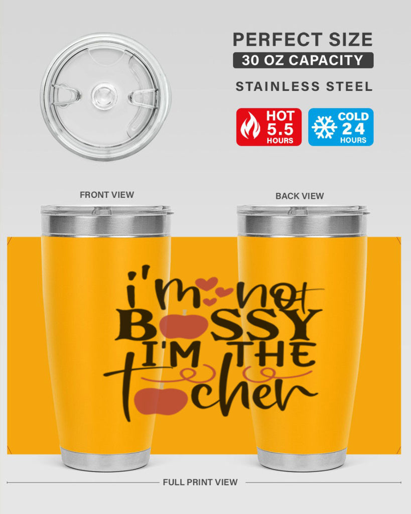 im not bossy im the teacher Style 174#- teacher- tumbler