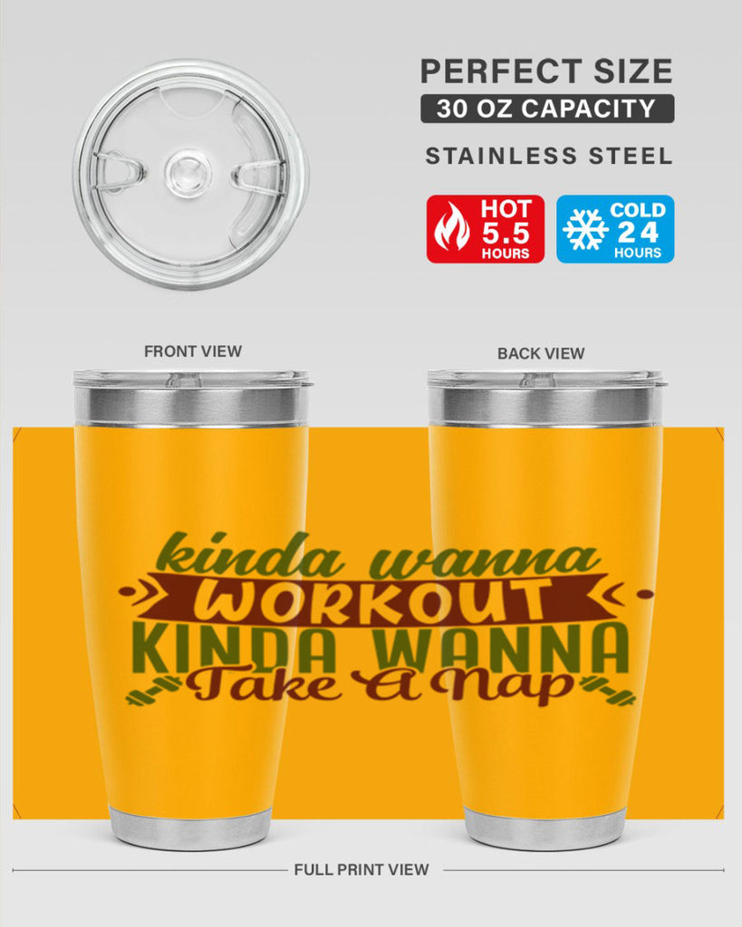 kinda wanna workout kinda wanna take a nap 34#- gym- Tumbler