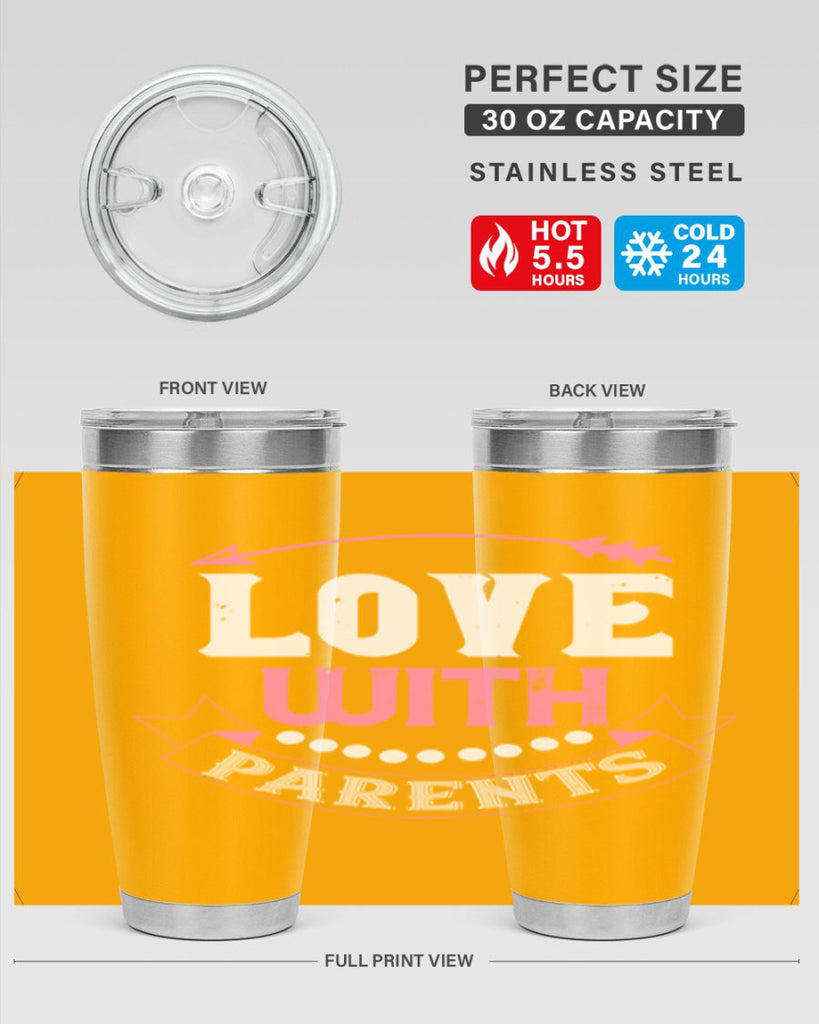 love with parents 43#- valentines day- Tumbler