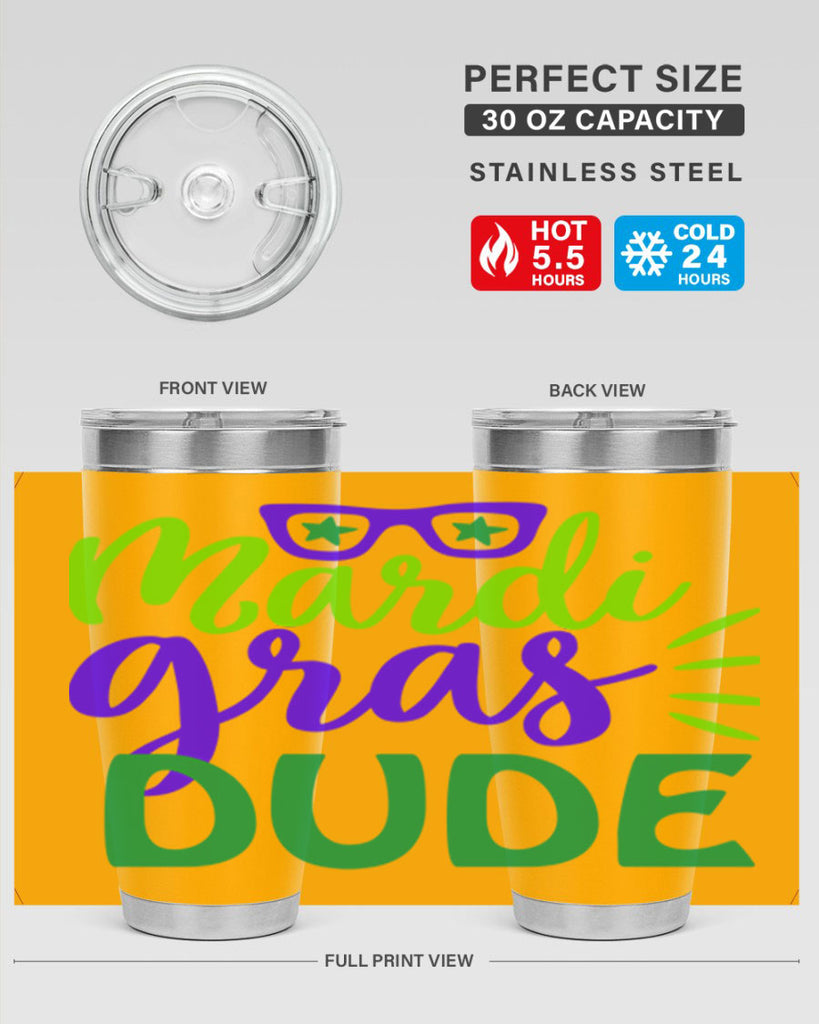 mardi gras dude 10#- mardi gras- Tumbler