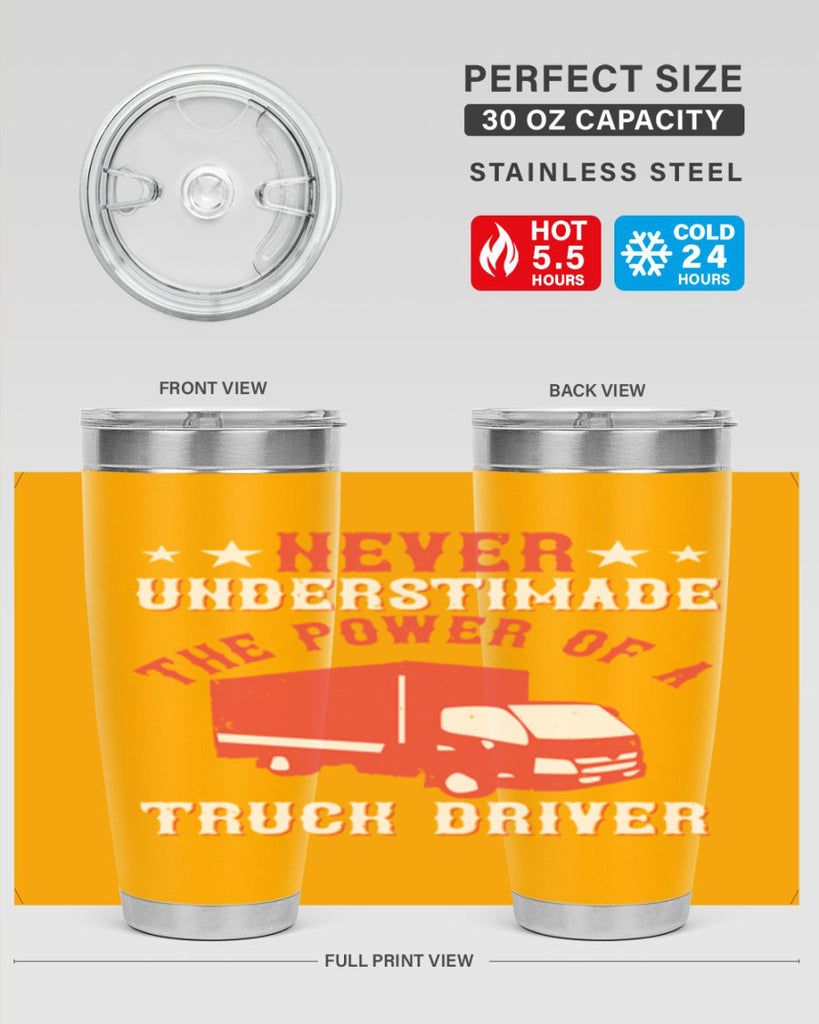 never understimade the power of a truck driver Style 27#- truck driver- tumbler