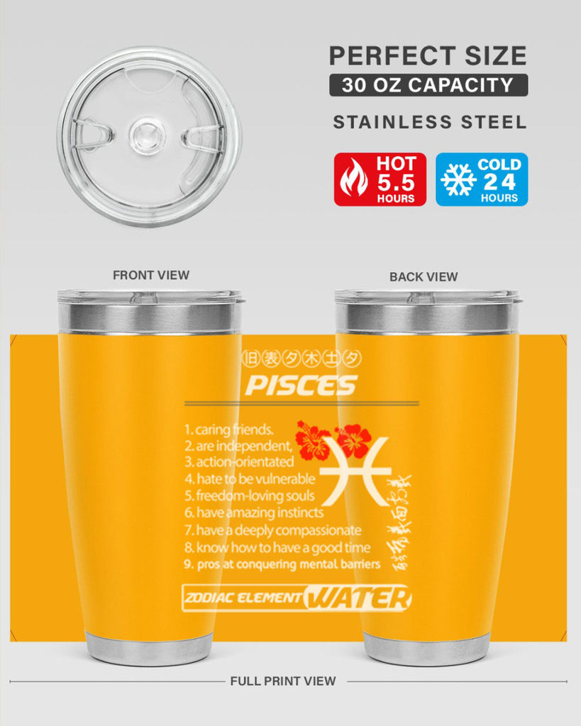pisces 356#- zodiac- Tumbler