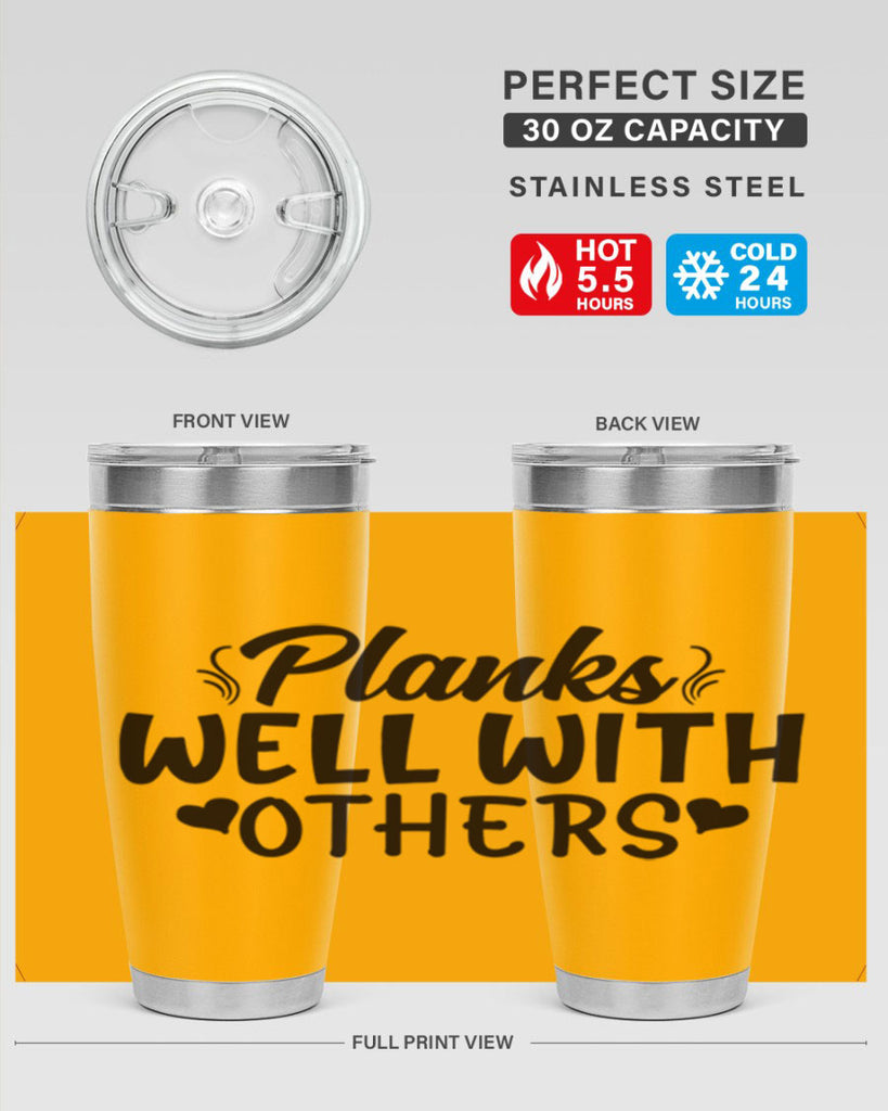 planks well with others 24#- gym- Tumbler