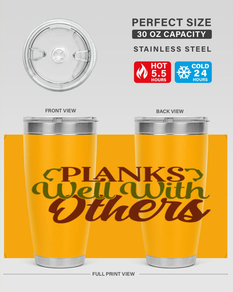 planks well with others 25#- gym- Tumbler