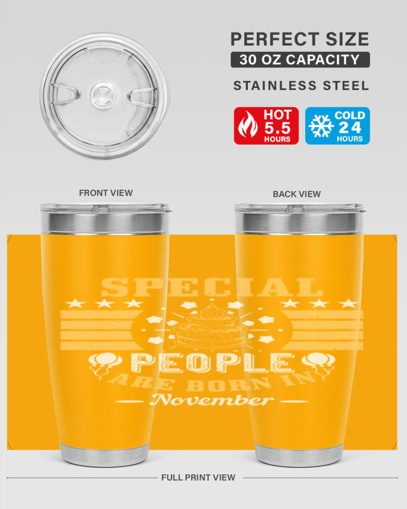 special people are born in november Style 38#- birthday- tumbler