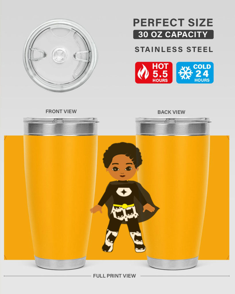 super kid 11#- black men - boys- tumbler