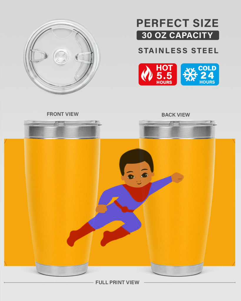super kid 14#- black men - boys- tumbler