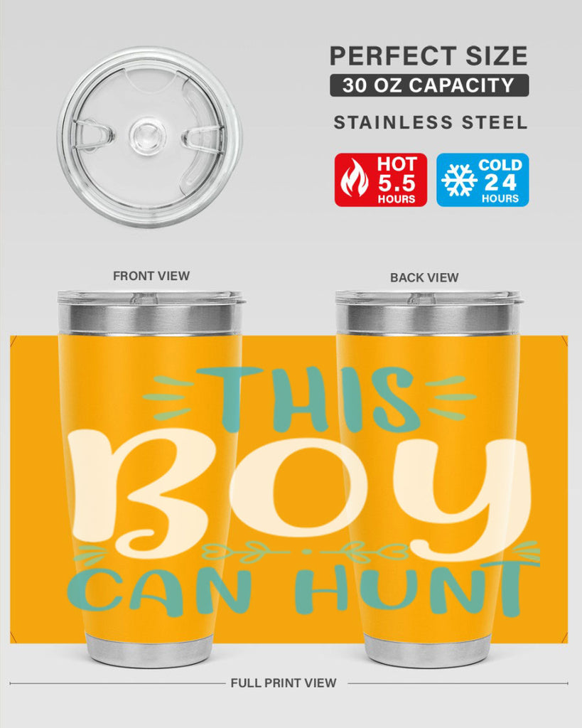this boy can huntt 1#- easter- Tumbler