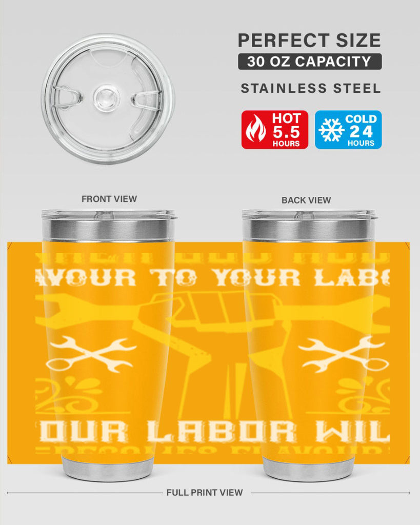 when god adds favour to your labor your labor will becomes flavour 49#- labor day- Tumbler