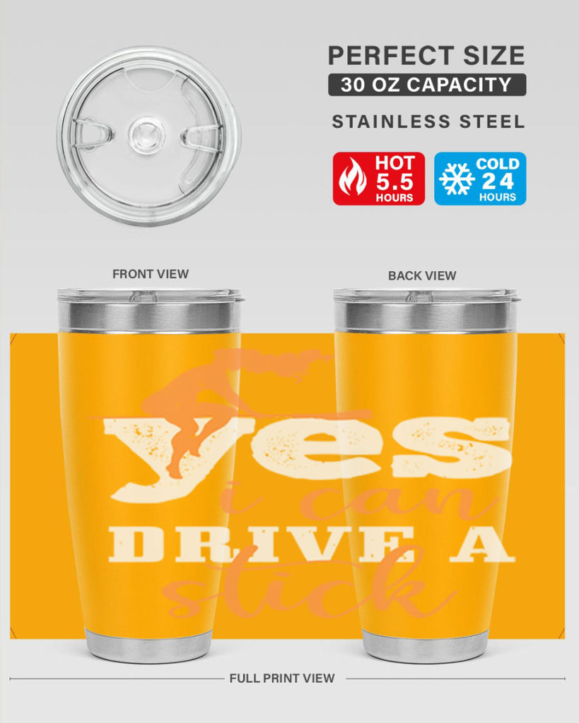 yesi can drive a stick 120#- halloween- Tumbler