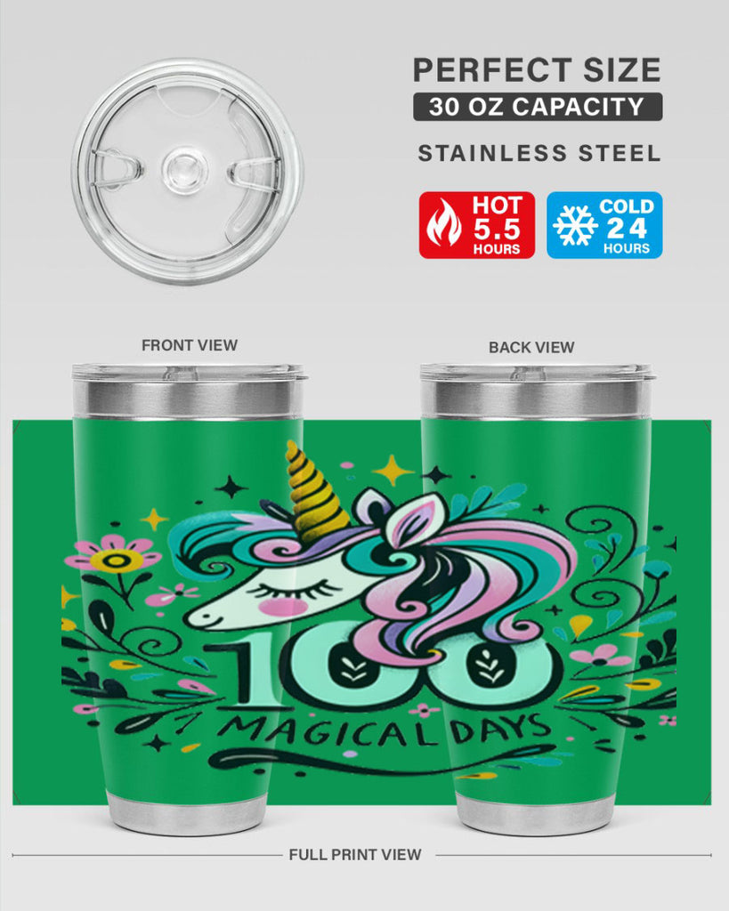 100 Day Magical Sublimation 27#- 100 days of school- Tumbler