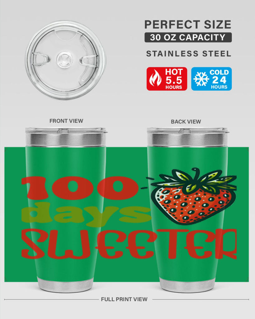 100 days sweeter Sublimation 34#- 100 days of school- Tumbler