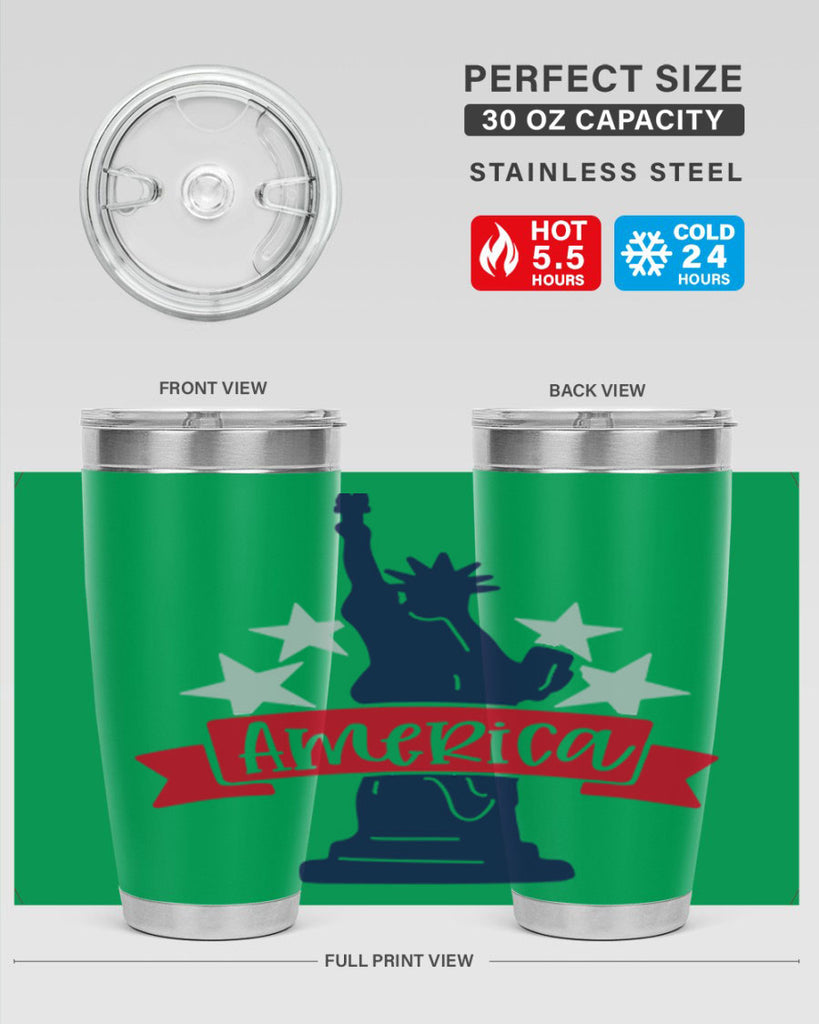 America Style 145#- Fourt Of July- Tumbler