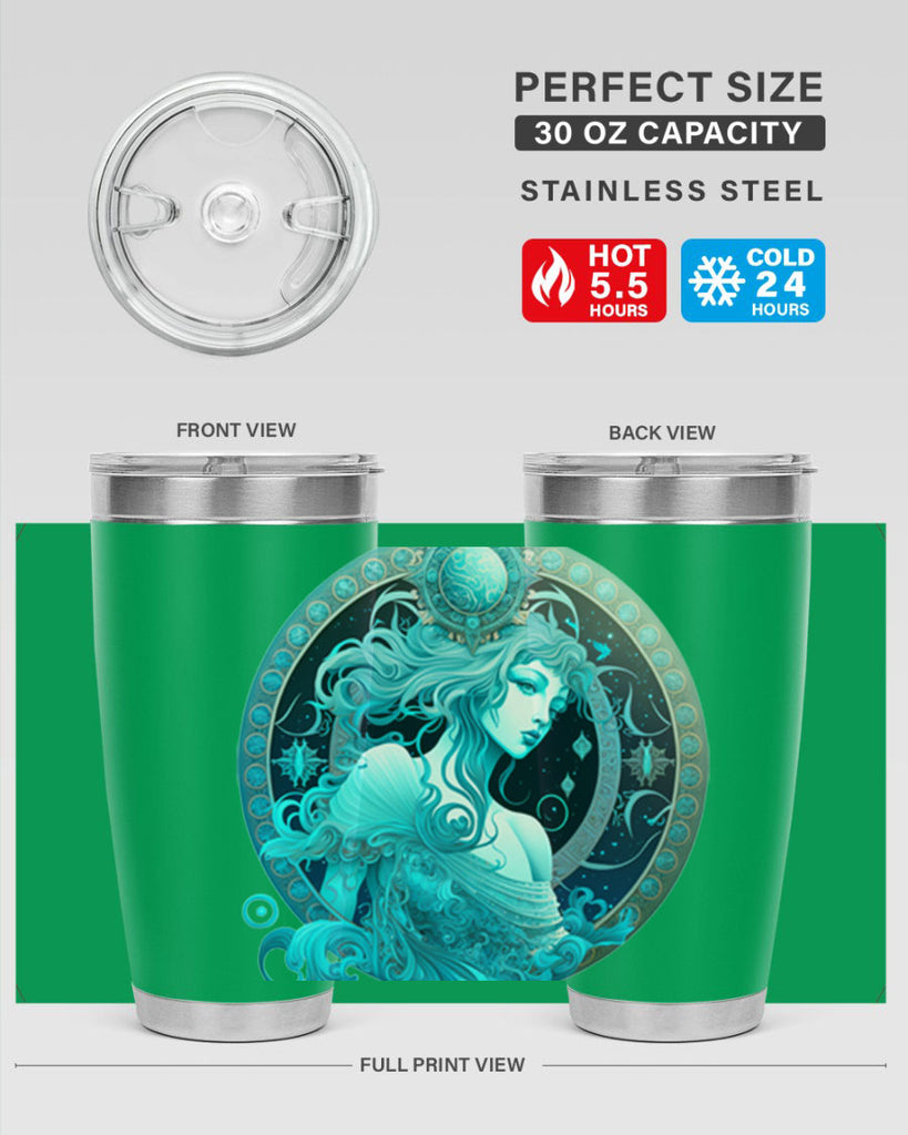 Aquarius 63#- zodiac- Tumbler