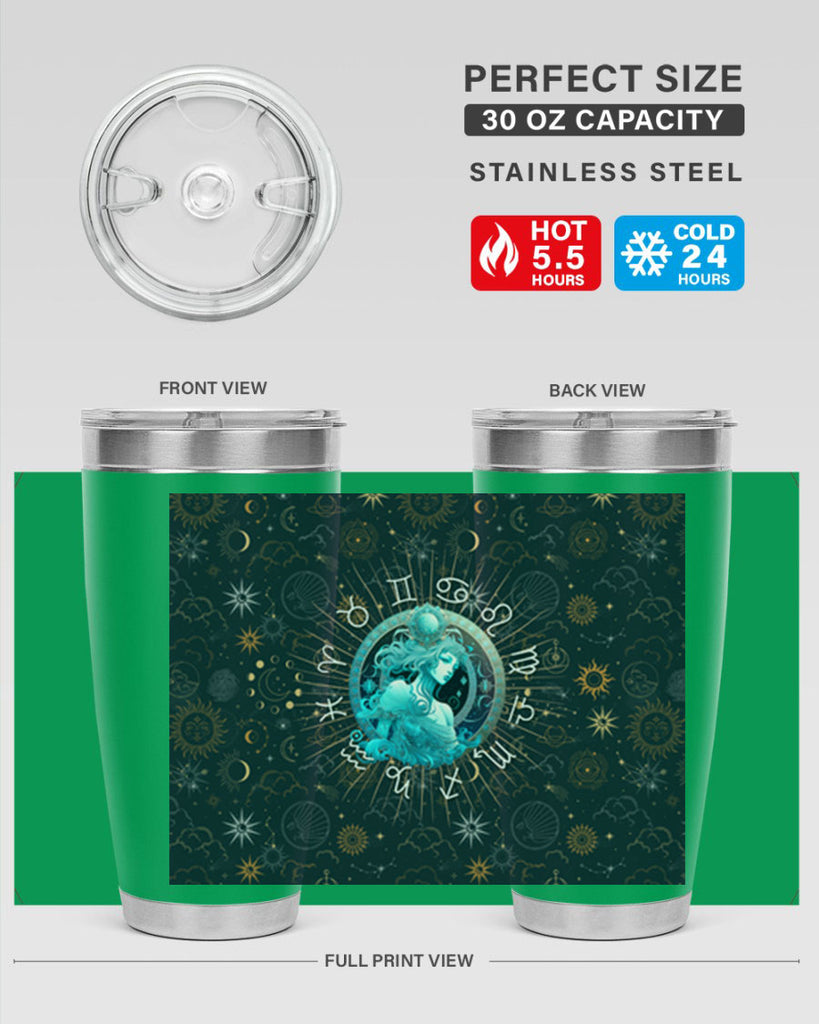 Aquarius Straight 66#- zodiac- Tumbler