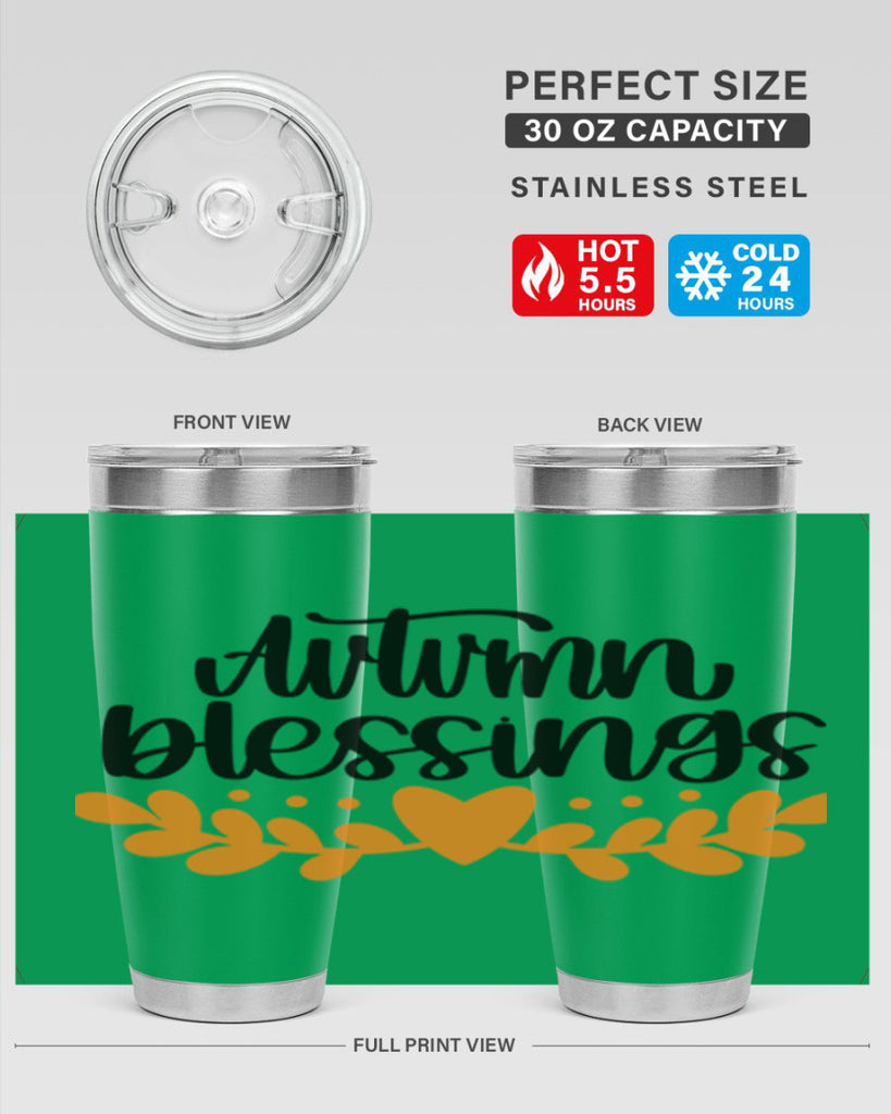Autumn Blessings 472#- fall- Tumbler