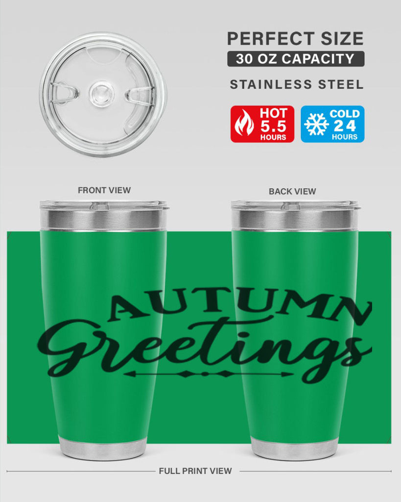 Autumn Greetings 16#- fall- Tumbler