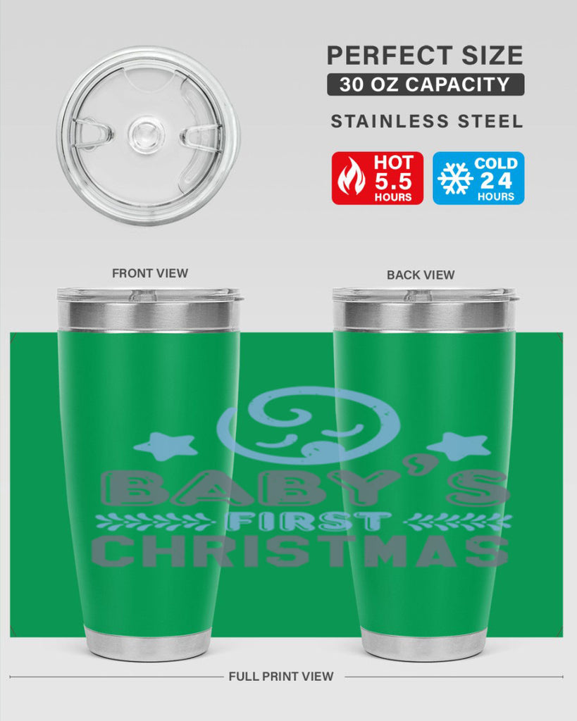 Baby First Christmas Style 2#- baby shower- tumbler