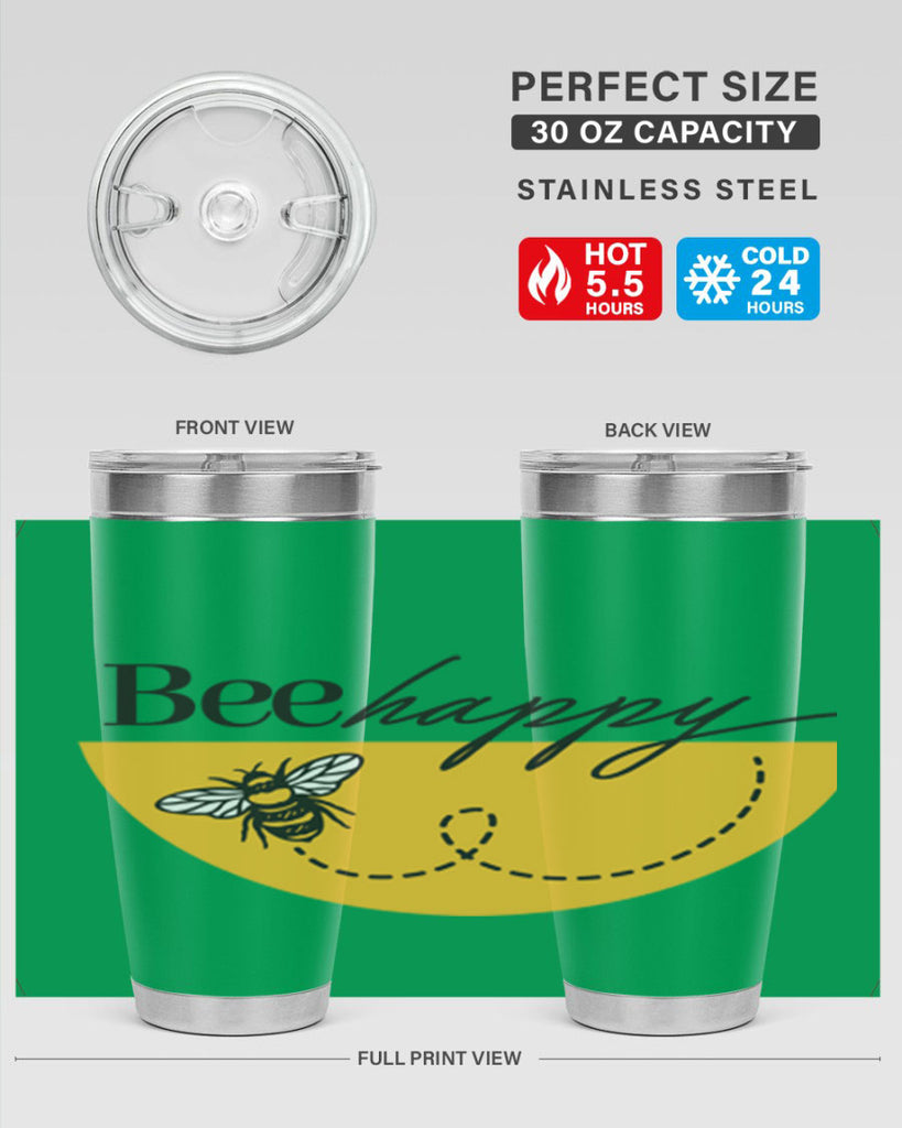 Bee Happy30#- spring- Tumbler