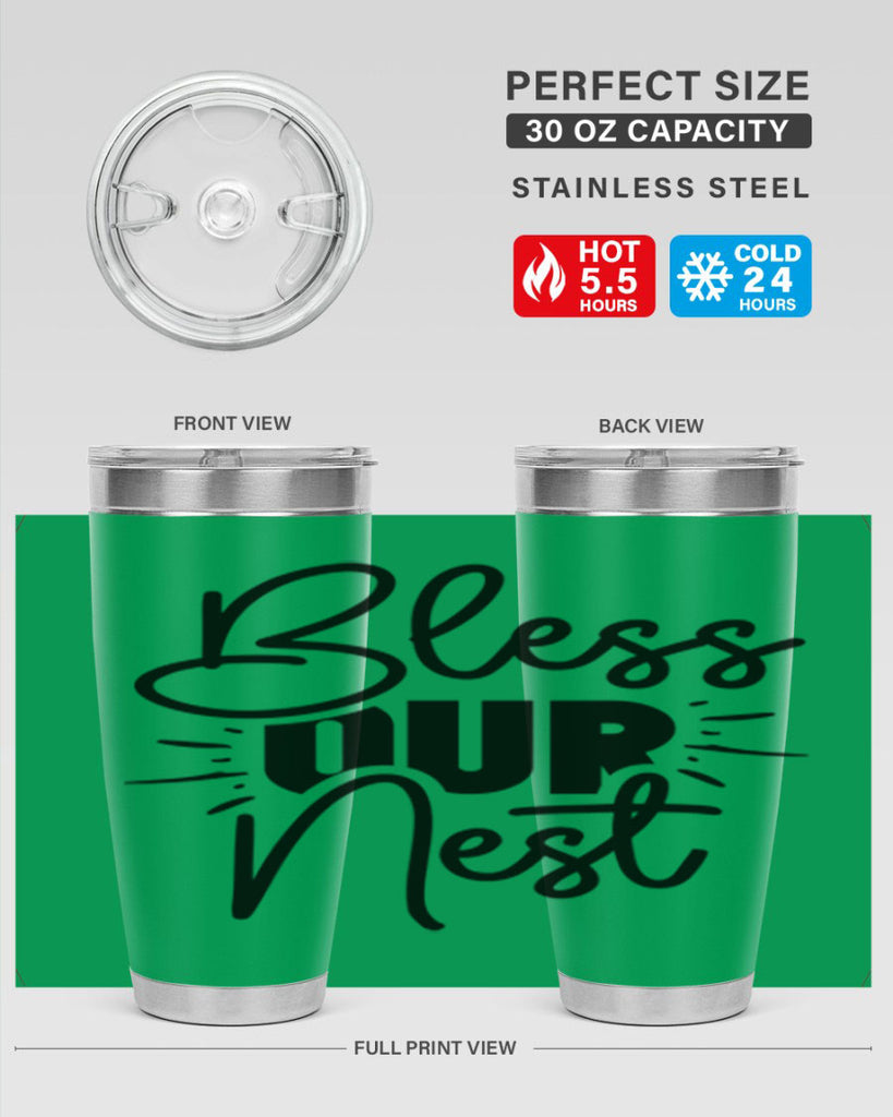 Bless Our Nest 52#- spring- Tumbler
