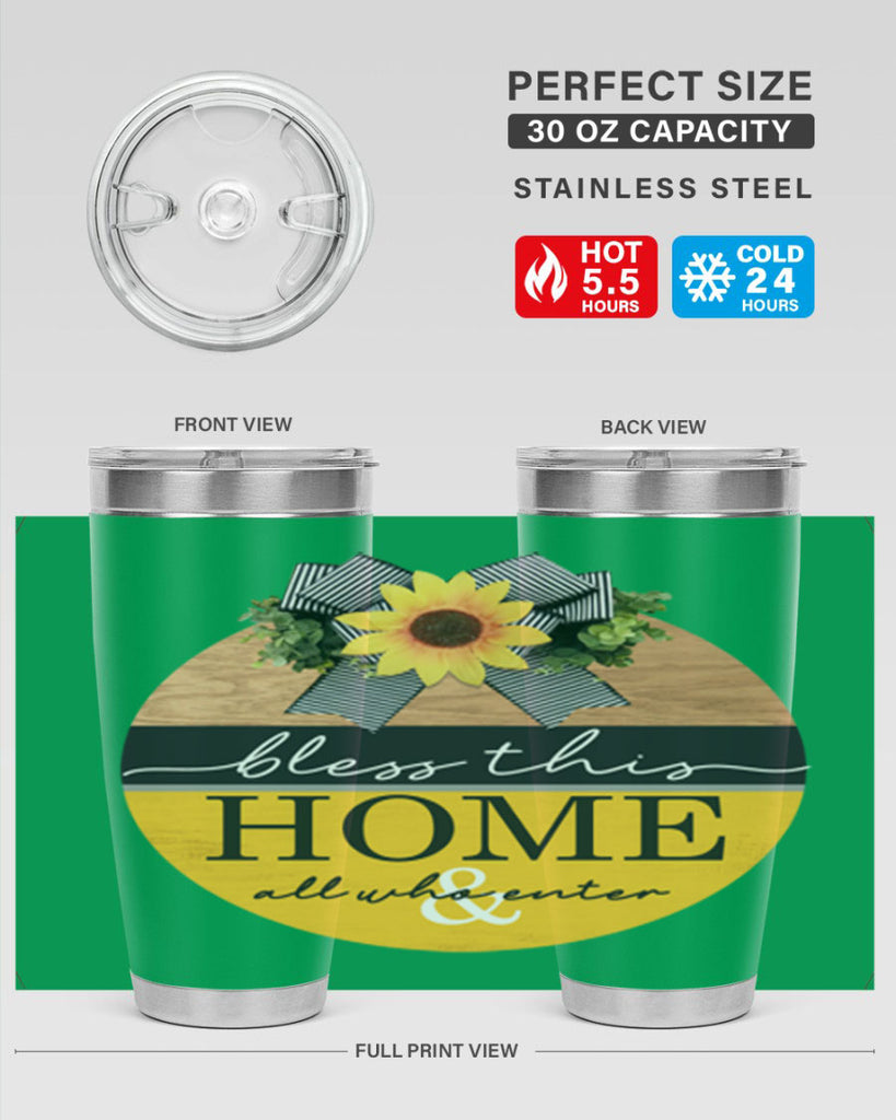 Bless this Home and all Mockup56#- spring- Tumbler