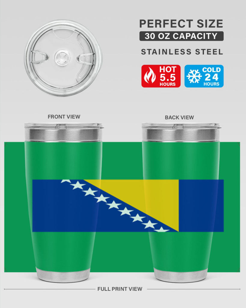 Bosnia and Herzegovina 176#- world flags- Tumbler