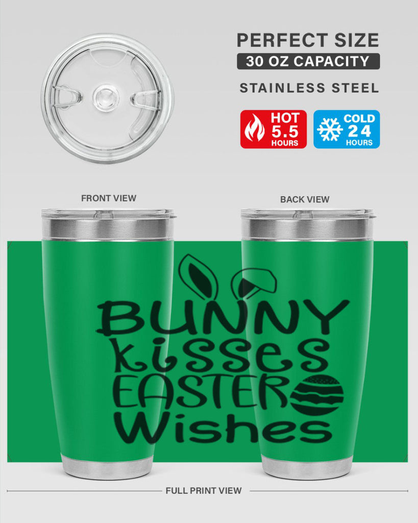 Bunny kisses easter wishes  94#- spring- Tumbler