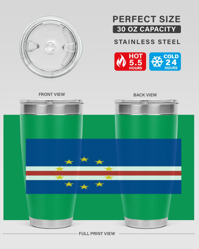 Cabo Verde 169#- world flags- Tumbler