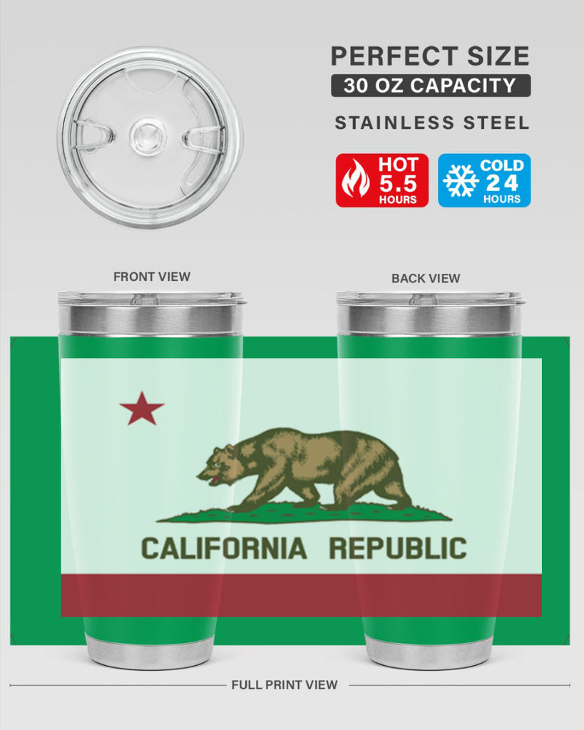 California 47#- Us Flags- Tumbler
