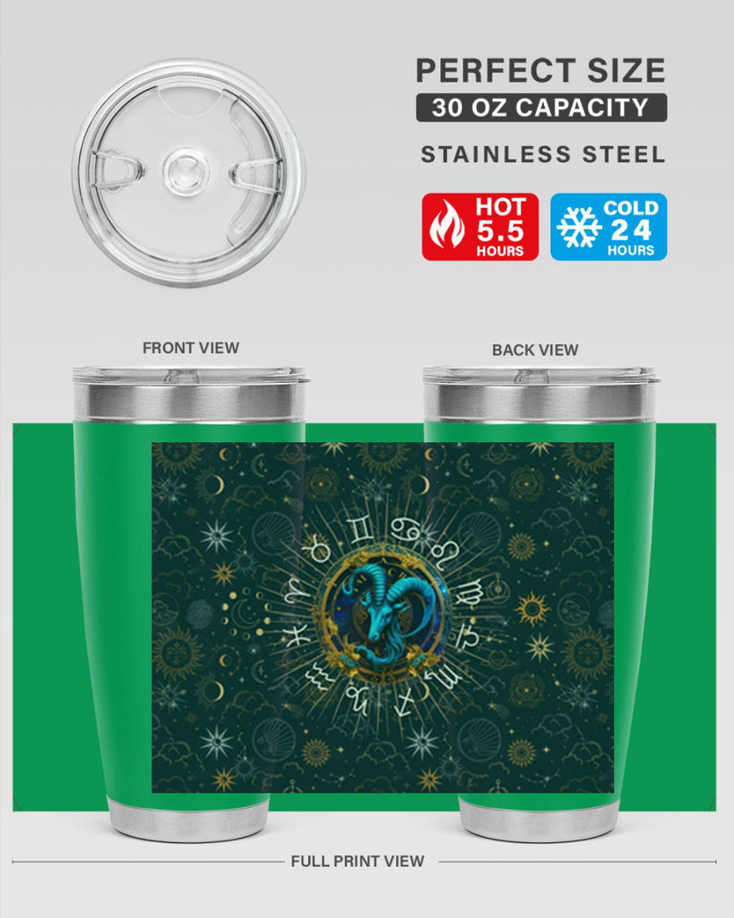 Capricorn Straight 184#- zodiac- Tumbler
