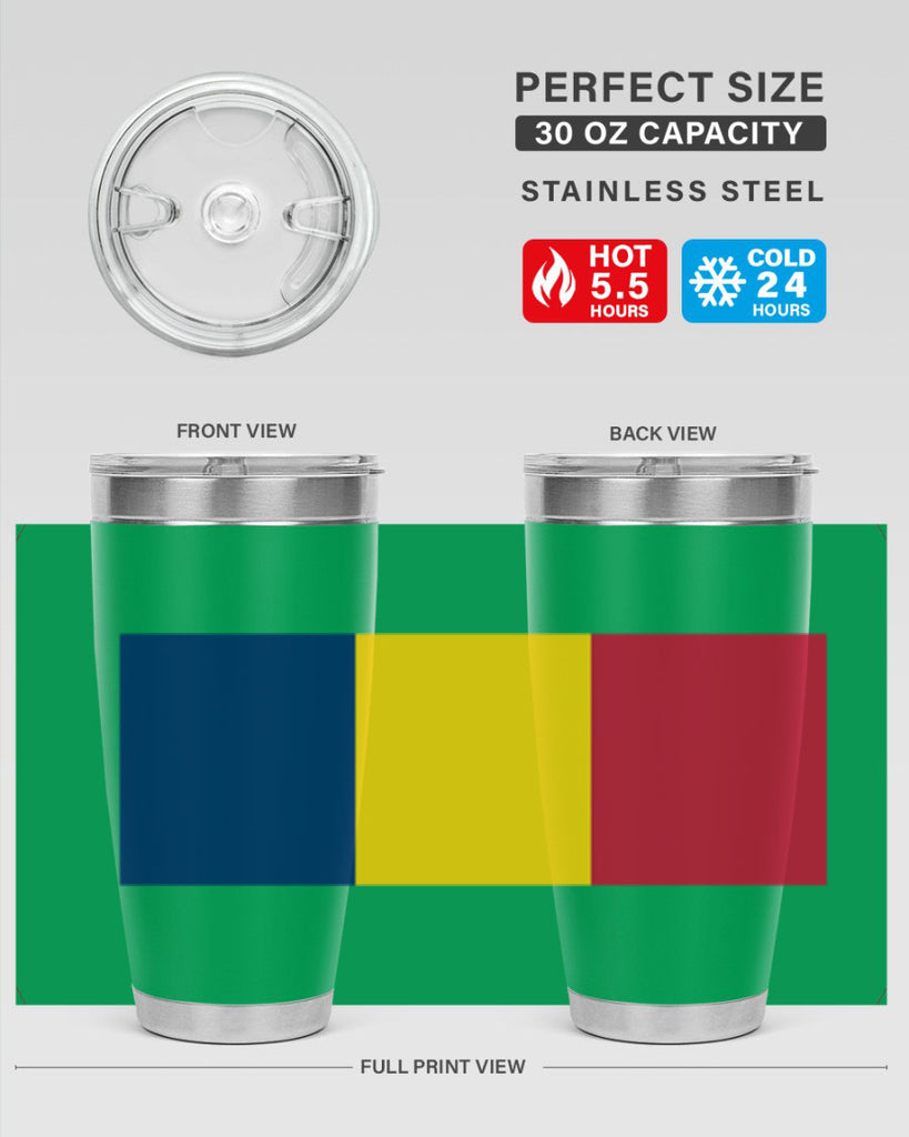 Chad 164#- world flags- Tumbler