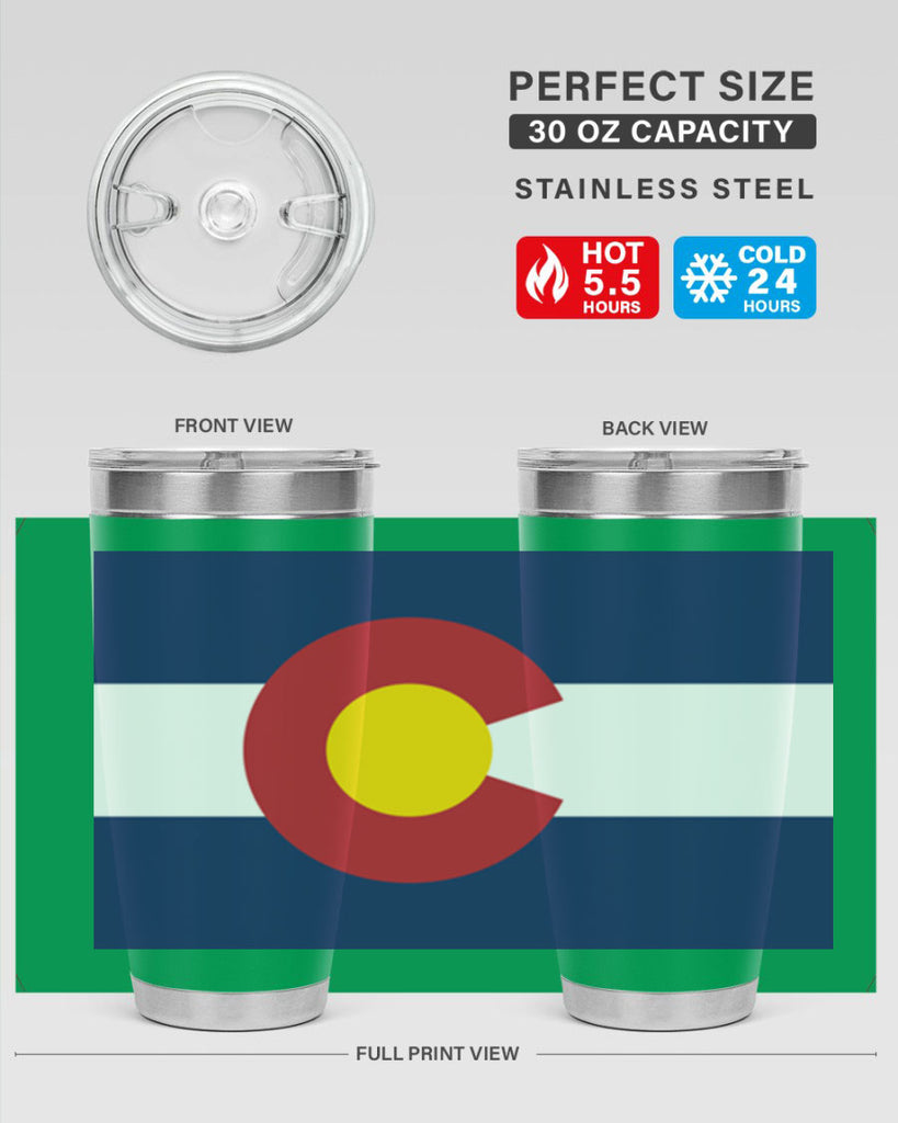 Colorado 46#- Us Flags- Tumbler