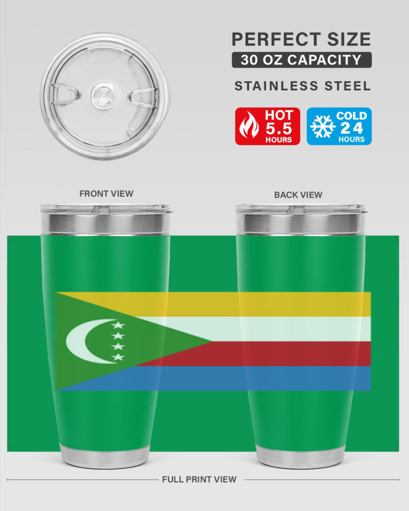 Comoros 160#- world flags- Tumbler