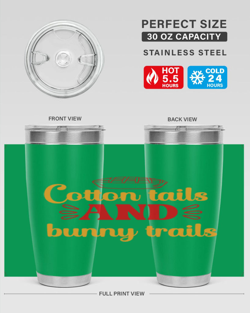 Cotton tails and bunny trails 112#- spring- Tumbler