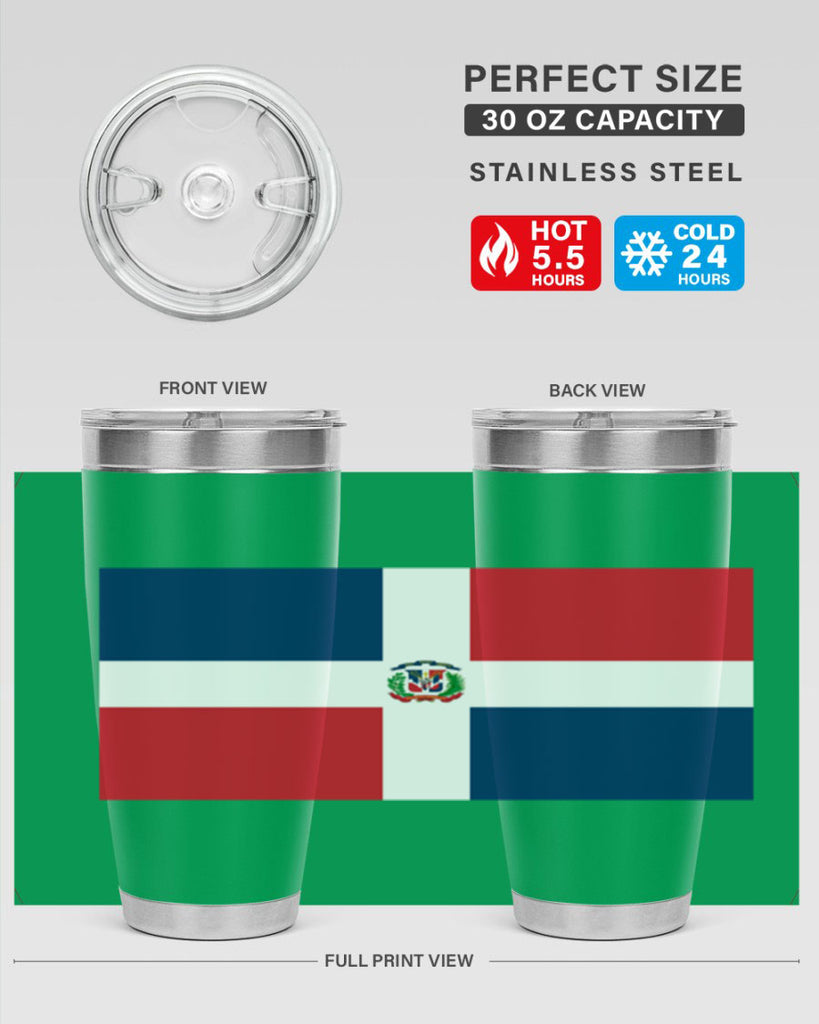 Dominican Republic 148#- world flags- Tumbler