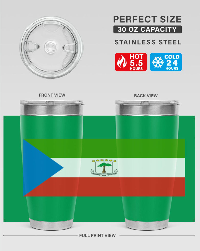 Equatorial Guinea 144#- world flags- Tumbler