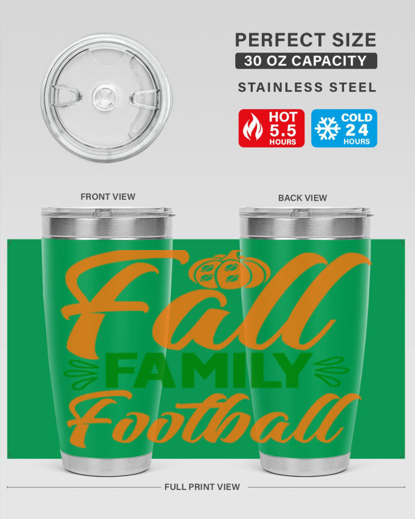 Fall Family Football 98#- fall- Tumbler