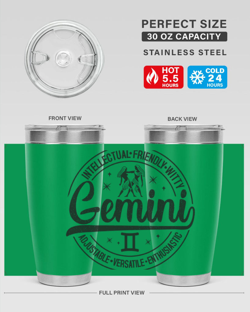 Gemini 225#- zodiac- Tumbler