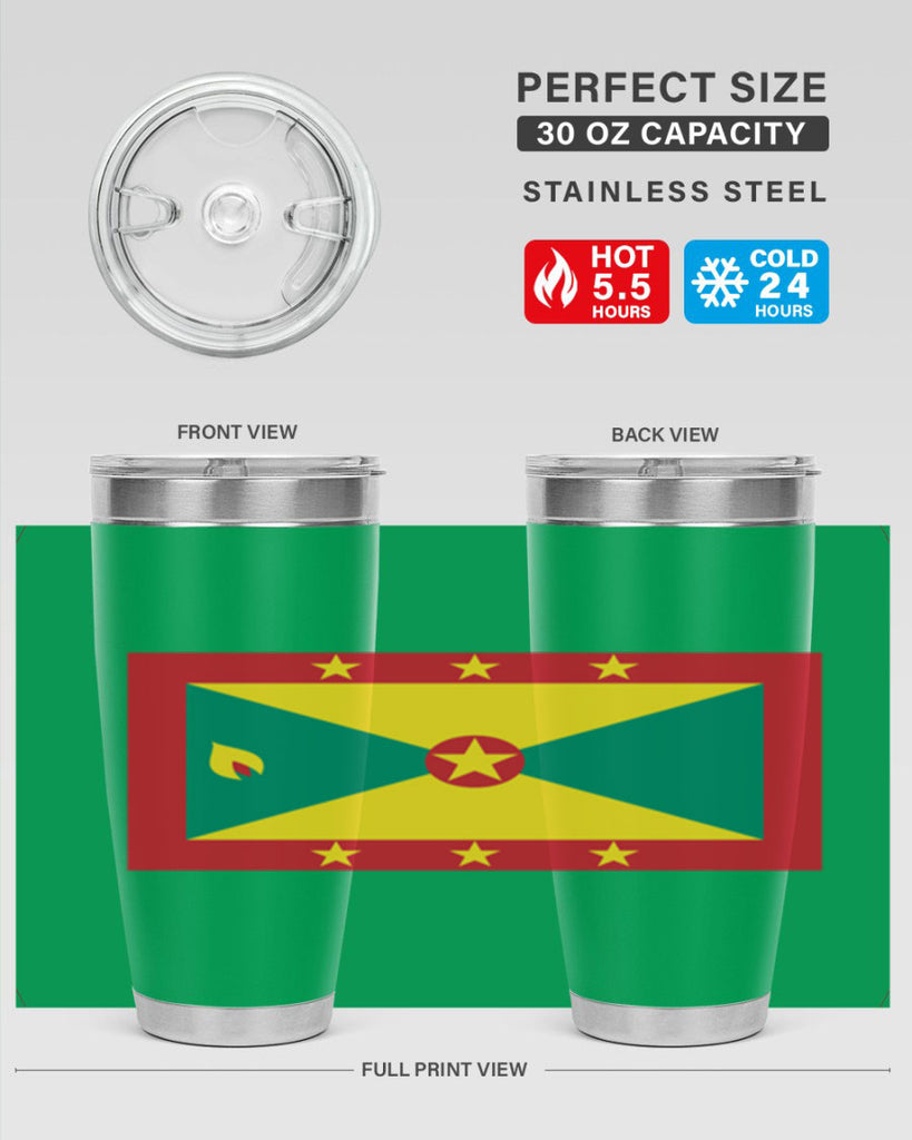 Grenada 130#- world flags- Tumbler