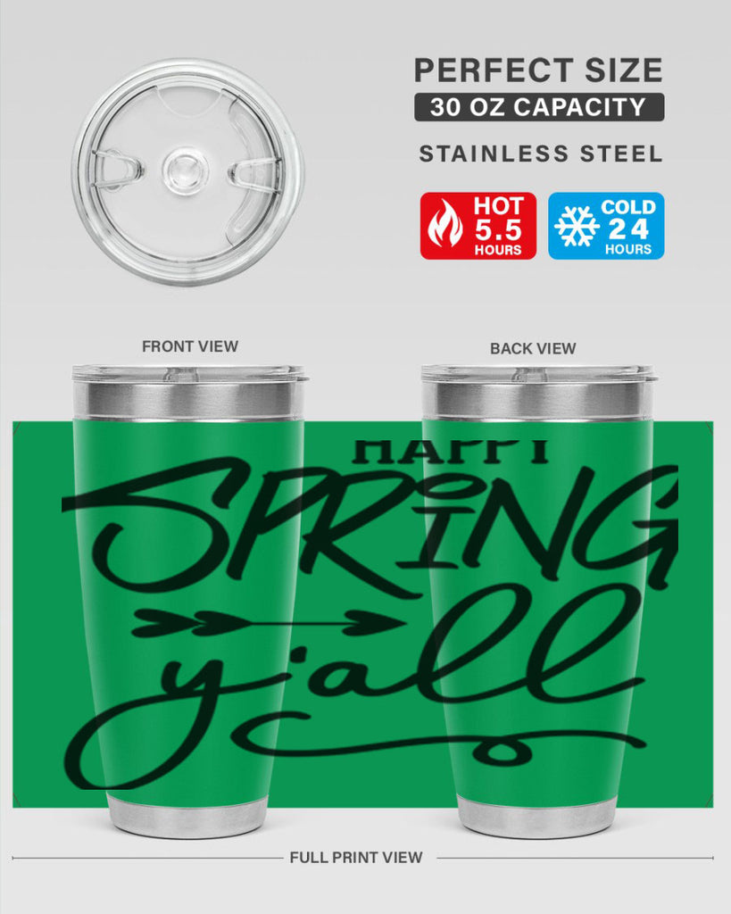 Happy Spring Y'all169#- spring- Tumbler