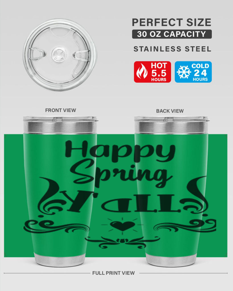 Happy Spring Yall 171#- spring- Tumbler