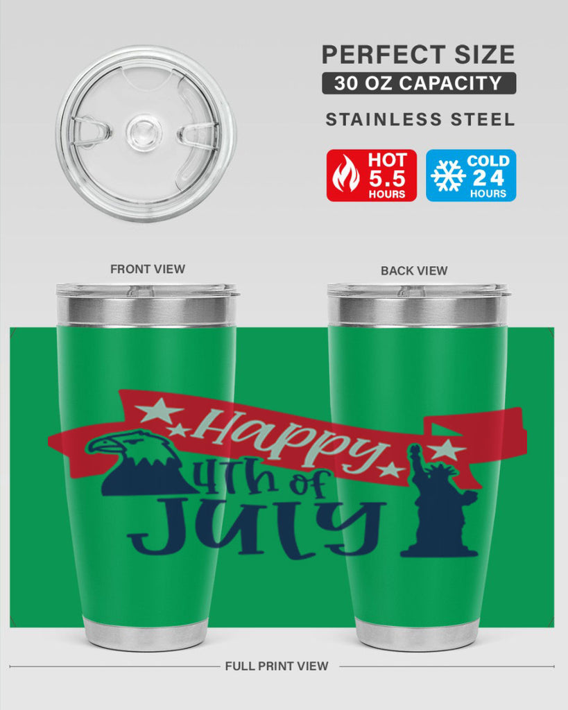 Happy th Of July Style 156#- Fourt Of July- Tumbler