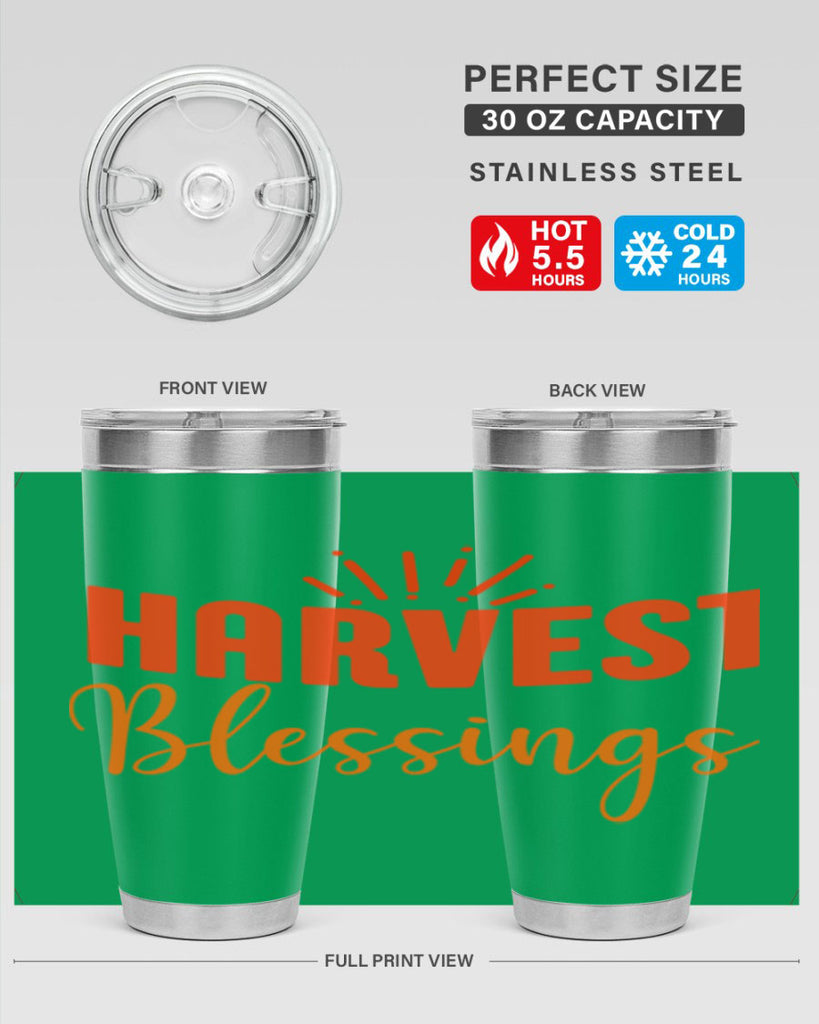 Harvest Blessings Design 264#- fall- Tumbler