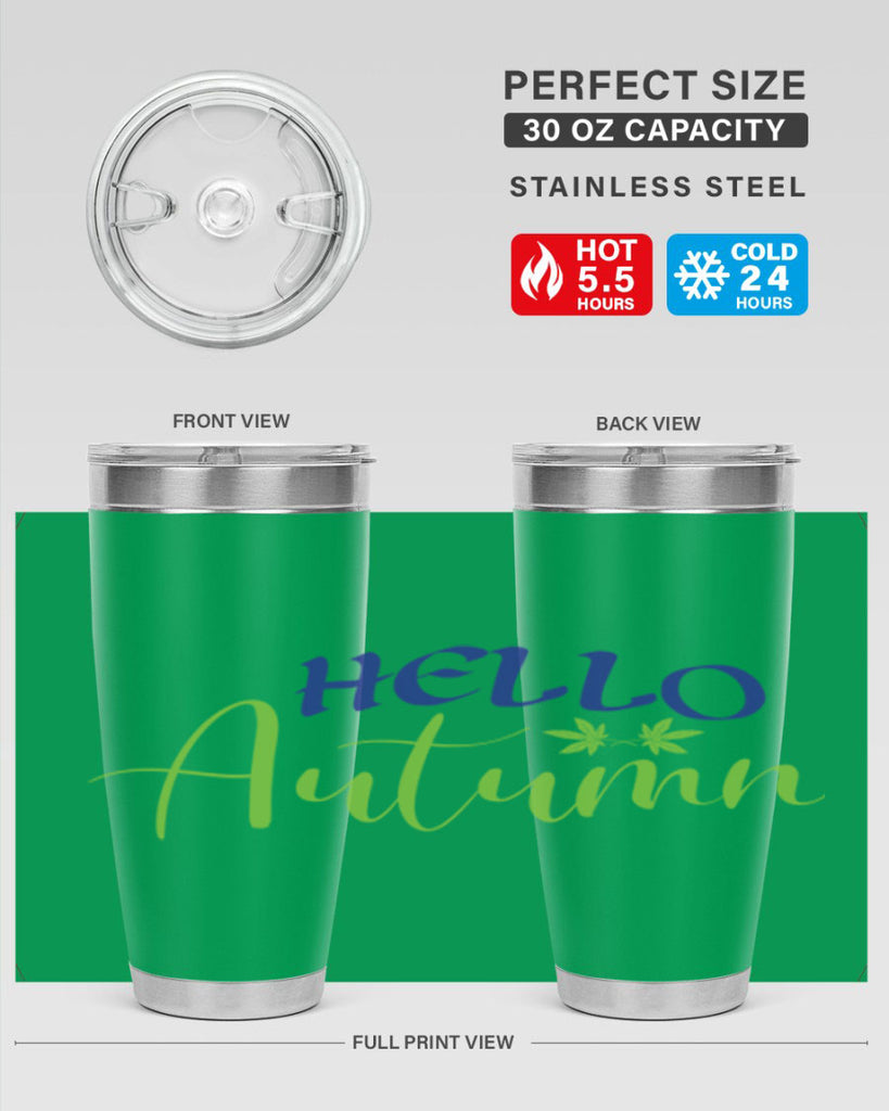 Hello Autumn 271#- fall- Tumbler