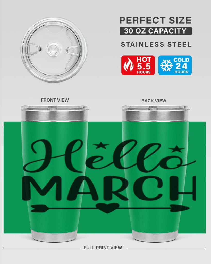 Hello March 184#- spring- Tumbler