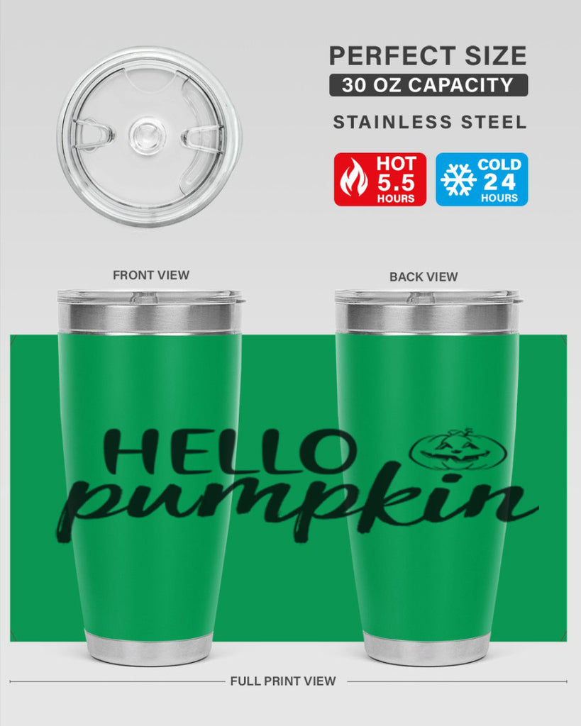 Hello Pumpkin 286#- fall- Tumbler