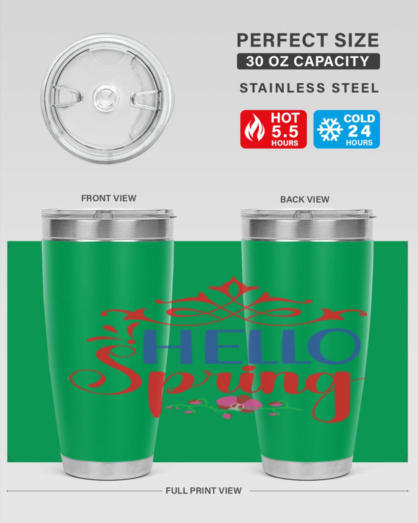 Hello Spring 211#- spring- Tumbler