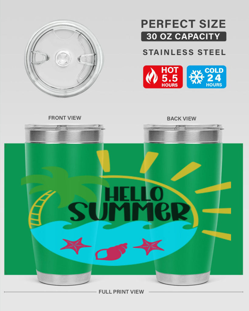 Hello Summer Style 40#- summer- Tumbler