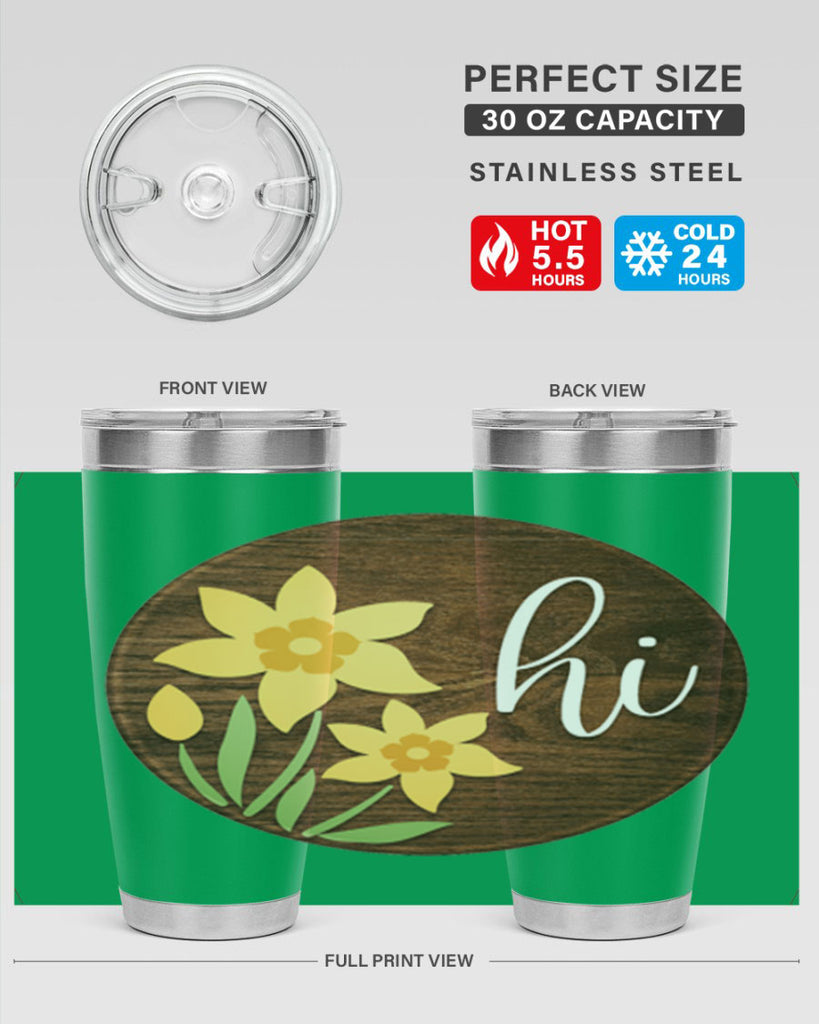 Hi daffodil flower Mockup235#- spring- Tumbler